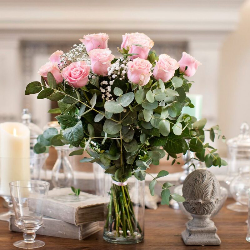 Ramo rosas rosas San Valentín