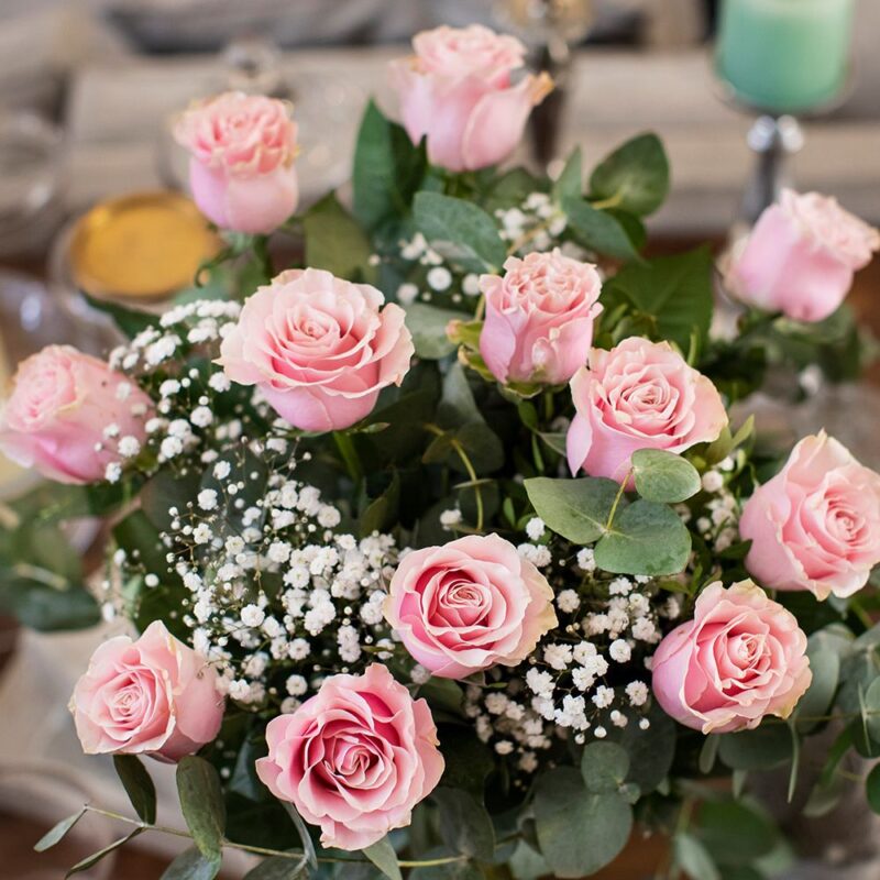 Ramo rosas rosas San Valentín - Imagen 2