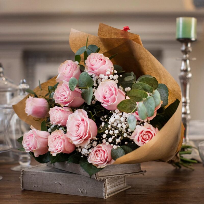 Ramo rosas rosas San Valentín - Imagen 3